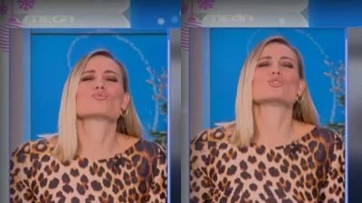 Δεν κρύβει τον έρωτά της - Το τρυφερό φιλί που έστειλε on air η Ελεονώρα Μελέτη στον Θοδωρή Μαροσούλη