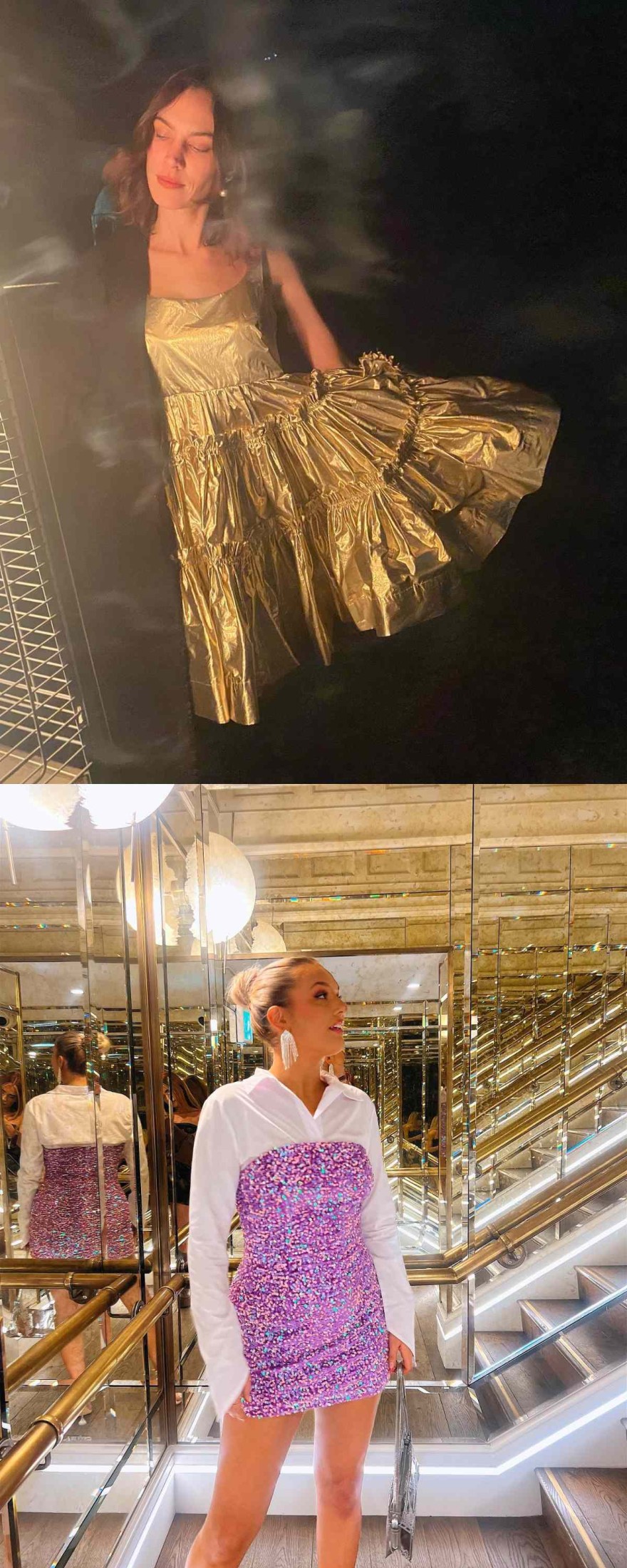 Μεταλλιζέ φορέματα