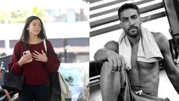 Αχώριστοι η Μελίνα Νικολαΐδη και ο Αλέξανδρος Πολυχρονιάδης - Με το κολάν και το μπουστάκι της κάνει γυμναστική δίπλα του