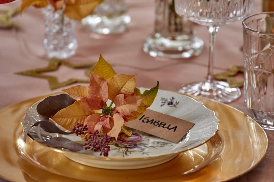 επιτραπέζιες διακοσμήσεις με αλεξανδρινά