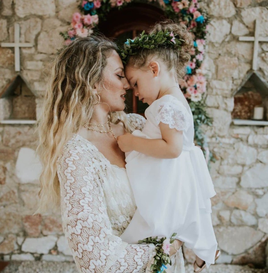 Εύα Τσάχρα παιδί