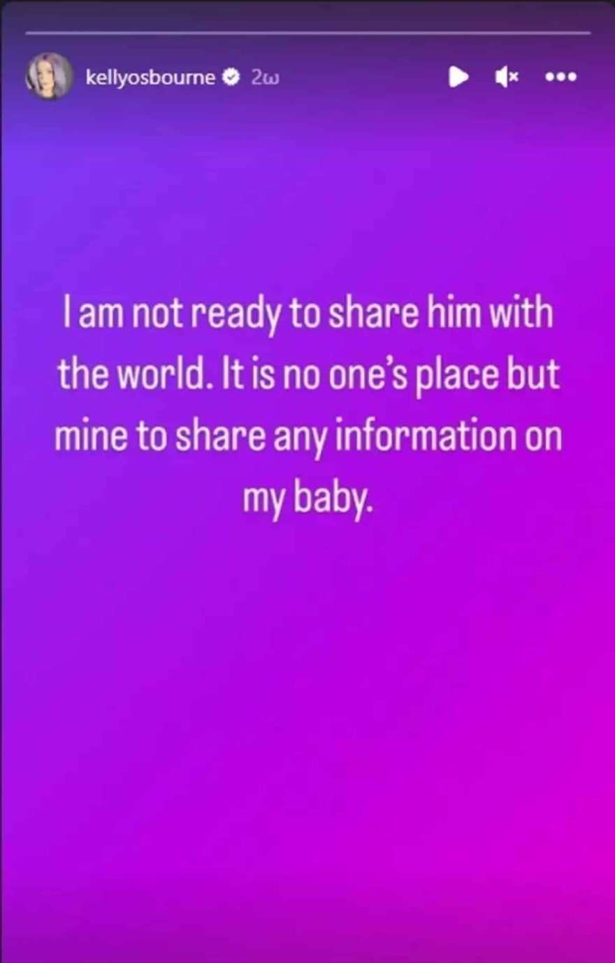 Kelly Osbourne γέννησε