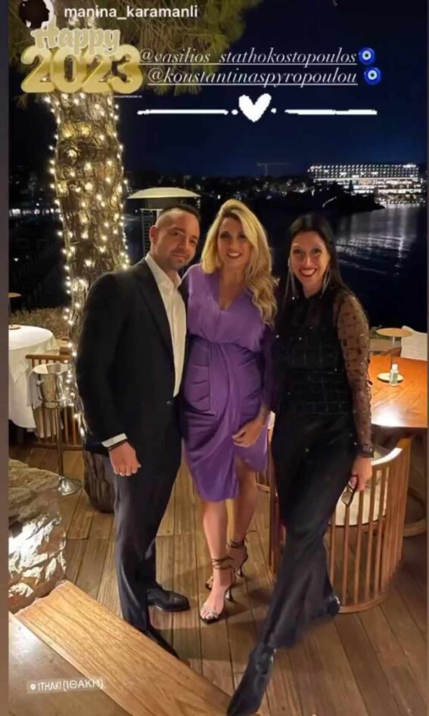 Το look της εγκυμονούσας Κωνσταντίνας Σπυροπούλου στο ρεβεγιόν της παραμονής της Πρωτοχρονιάς 