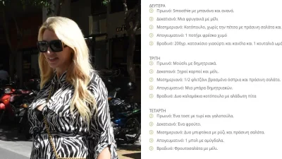 Στον διατροφολόγο η Κωνσταντίνα Σπυροπούλου μετά την εγκυμοσύνη - Η δίαιτα που πάντα ακολουθούσε