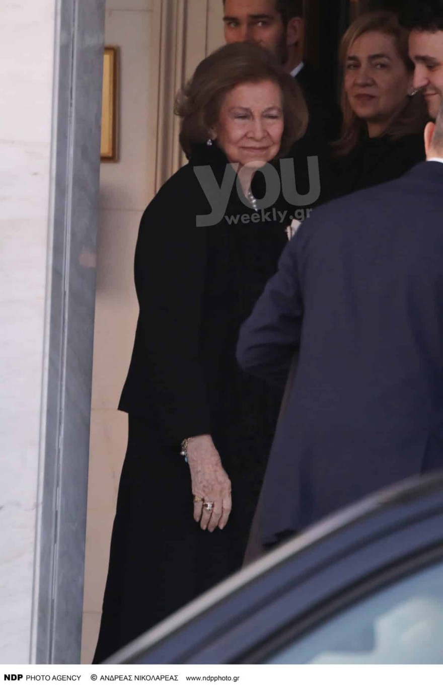 Κηδεία Τέως Βασιλιά Κωνσταντίνου σύζυγος