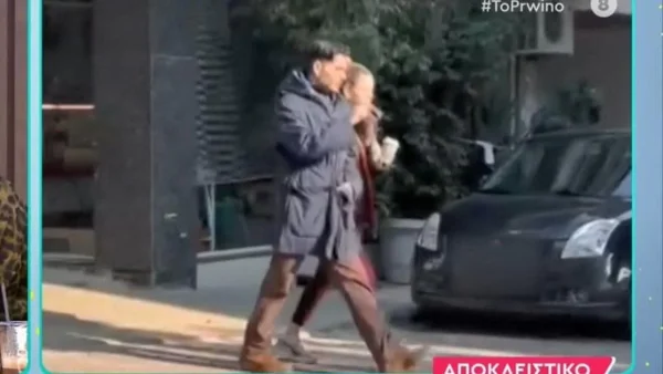 Περπατούσαν γοργά χωρίς να κοιτάνε την κάμερα - Πρώτη δημόσια εμφάνιση για τον Χρήστο Μάστορα και την Γαρυφαλλιά Καληφώνη