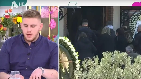 «Οι εικόνες είναι πολύ βαριές για μένα» - Σπάραξε στο κλάμα ο 20χρονος ήρωας των Τεμπών για την κηδεία πατέρα & γιου
