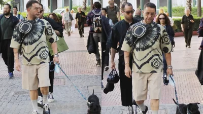 Παρά το κρύο βούτηξε στην θάλασσα - Η βόλτα του Γιώργου Μαζωνάκη μαζί με την σκυλίτσα του