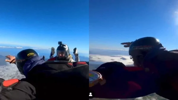 Ο Γιώργος Αγγελόπουλος έκανε ελεύθερη πτώση από αεροπλάνο - Βίντεο που "κόβει" την ανάσα