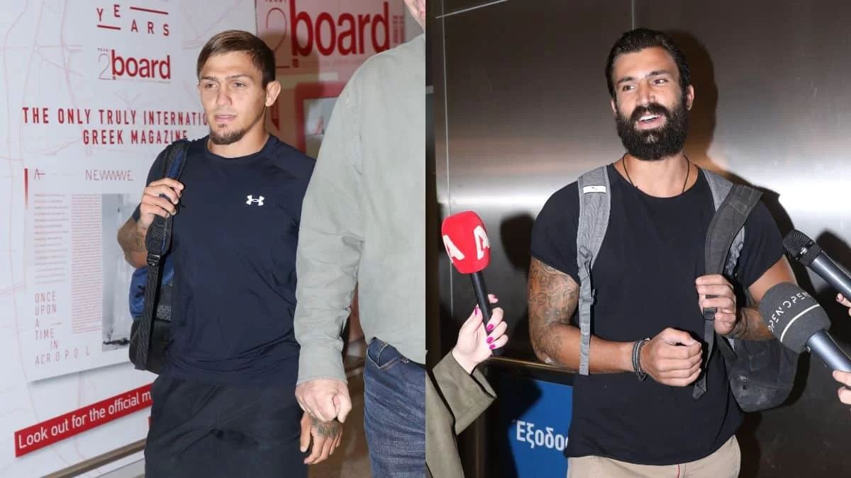 Ο ένας γέλαγε και ο άλλος απέφευγε τους πάντες - Επέστρεψαν Γκότσης και Πιλίδης στην Ελλάδα μετά το Survivor all star