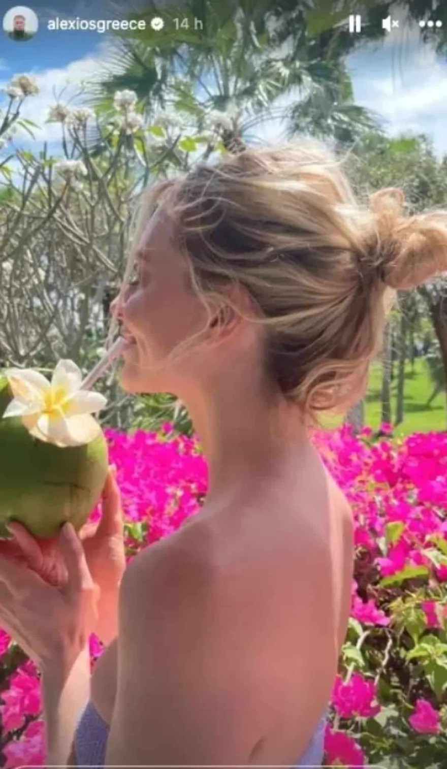 Ο Κωνσταντινος Αλέξιος σε διακοπές με την σύντροφο του