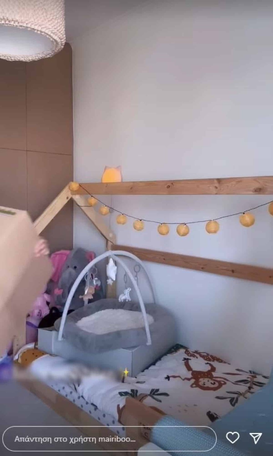 Μαίρη Συνατσάκη παιδικό δωμάτιο κόρης