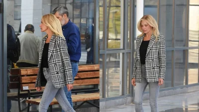 Με χαμόγελο βγήκε από τα γραφεία του Αμαρουσίου - Τι συνέβη με το συμβόλαιο της Μακρυπούλια στον ΑΝΤ1