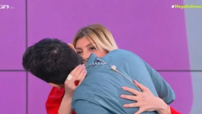 "Τρελάθηκαν" στον αέρα του Mega Καλημέρα - Πάτρας & Ζηρδέλη έκαναν αναπαράσταση το φιλί του Μάστορα με την Βανδή