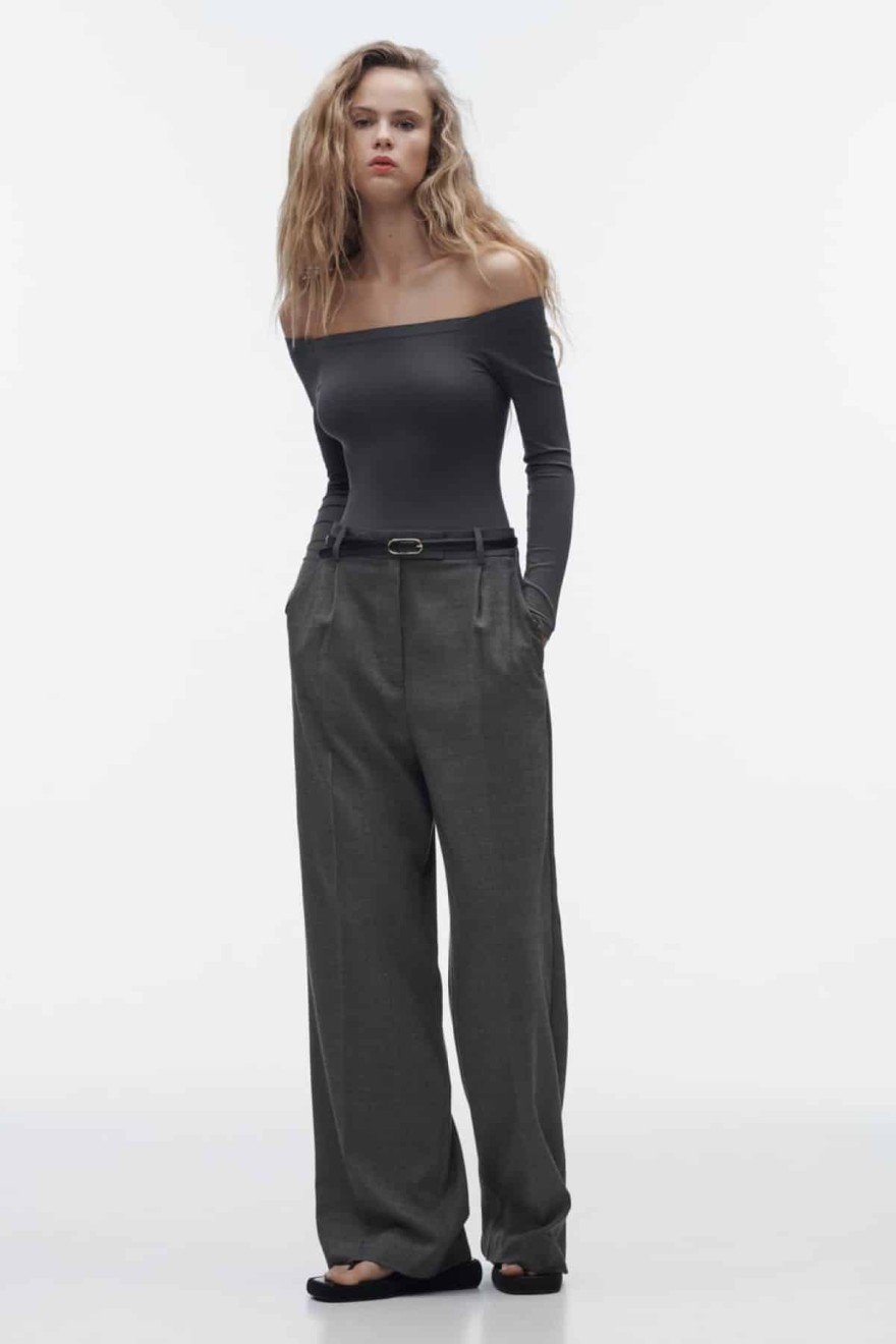 Zara φαρδύ παντελόνι