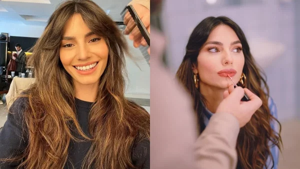 Ηλιάνα Παπαγεωργίου: Σκούρο κραγιόν, απαλή βάση - Το βραδινό μακιγιάζ που προτιμά