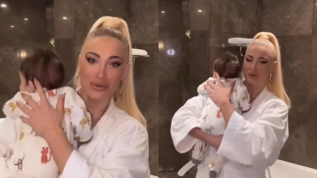 Ολόκληρη υπερπαραγωγή η Τούνη με το μπουρνούζι στο δωμάτιο του ξενοδοχείου στο Κάιρο - Βαφόταν και ο μπέμπης της γκρίνιαζε