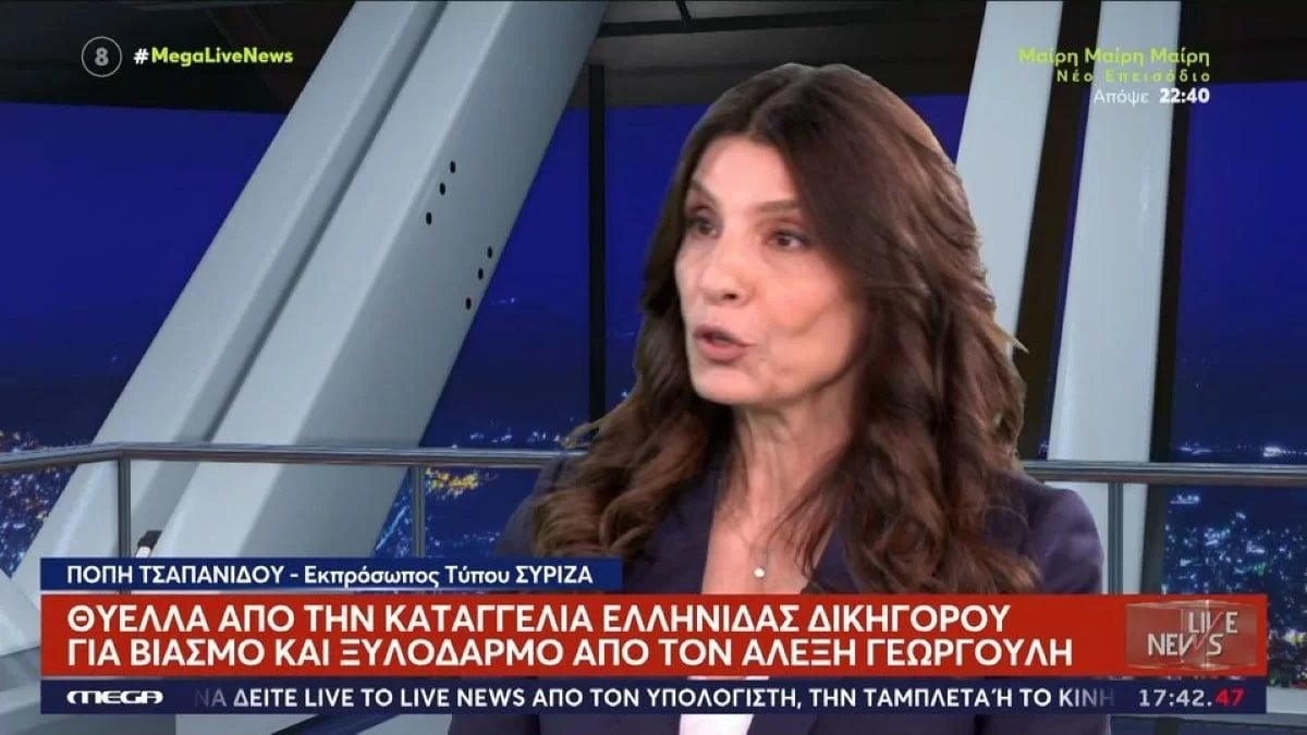 Πόπη Τσαπανίδου για υπόθεση Γεωργούλη - Γνώριζαν από το καλοκαίρι του 2022 στο ΣΥΡΙΖΑ για το συμβάν