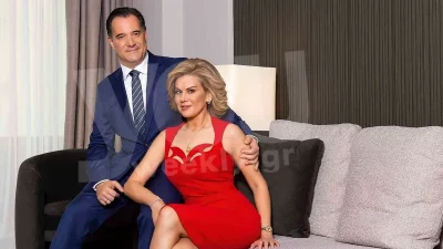 Άδωνις Γεωργιάδης - Ευγενία Μανωλίδου: Το πιο δημοφιλές ζευγάρι της πολιτικής σκηνής φωτογραφίζεται για πρώτη φορά μαζί & μιλά για τα 20 χρόνια κοινής ζωής του