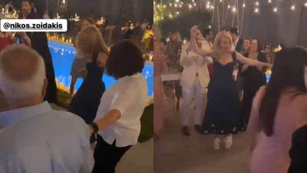 Το "έκαψε" η Μαρία Ηλιάκη - Ο ξέφρενος χορός στο γλέντι της βάφτισης της κόρης της