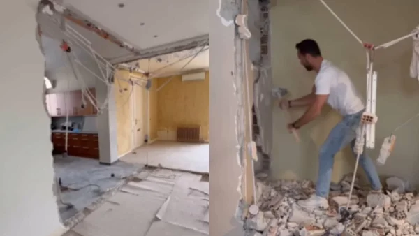 Διώροφο με τεράστιες τζαμαρίες και θέα το σπίτι που χτίζουν Τανιμανίδης & Μπόμπα - Δεκάδες οι αντιδράσεις στο βίντεο με τον Σάκη στα συντρίμμια