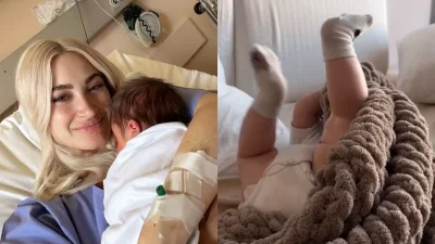 Έπαιζε κάτω από την κουβέρτα: «Άκου τσιρίδα το σκ@το» - "Τρελάθηκε" η Τούνη με την φωνούλα του μπέμπη!