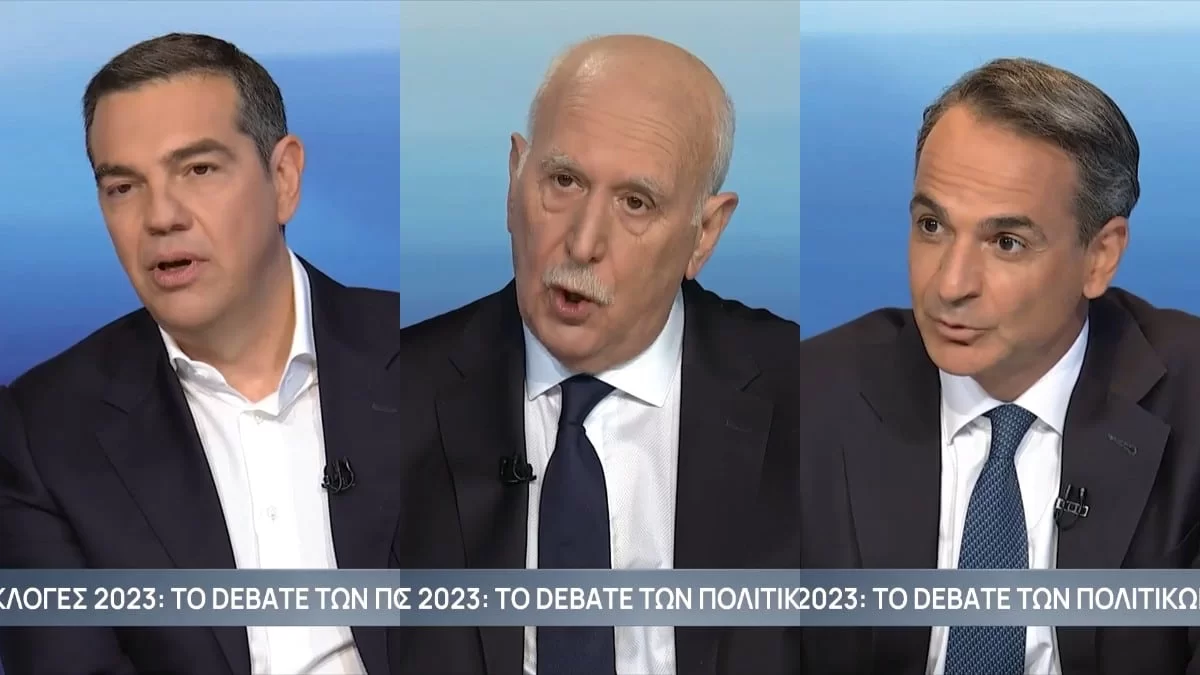 Debate: «Υποκλοπή θεωρείται αυτό» - Η αμήχανη στιγμή ανάμεσα σε Τσίπρα, Παπαδάκη και Κυριάκο Μητσοτάκη
