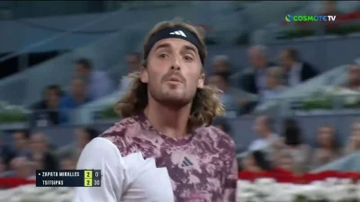 «Μη μιλάς αν δεν...» - Έξαλλος ο Στέφανος Τσιτσιπάς ξέσπασε στον πατέρα του κατά τη διάρκεια του αγώνα