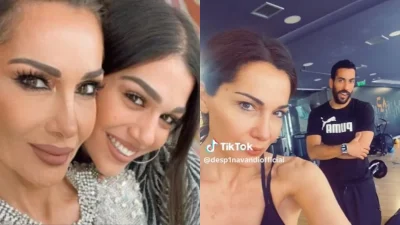 "Χτυπιέται" στο γυμναστήριο δίπλα στον Πολυχρονιάδη - Το βίντεο της Δέσποινας Βανδή με τον σύντροφο της Μελίνας Νικολαΐδη