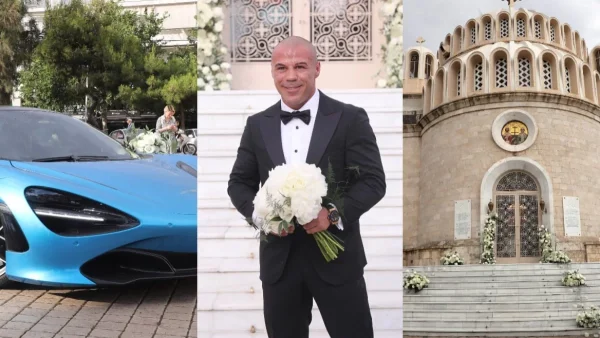 Έφτασαν στην εκκλησία με ακριβά σπορ αυτοκίνητα - Φωτογραφίες από τον ονειρικό γάμο του Μιχάλη Ζαμπίδη και της Μαρίας Ντάσιου