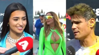 Colourday Festival: Με άκρως κολλητή ολόσωμη φωσφοριζέ φόρμα - Η σοκαριστική εμφάνιση της Δέσποινας Βανδή