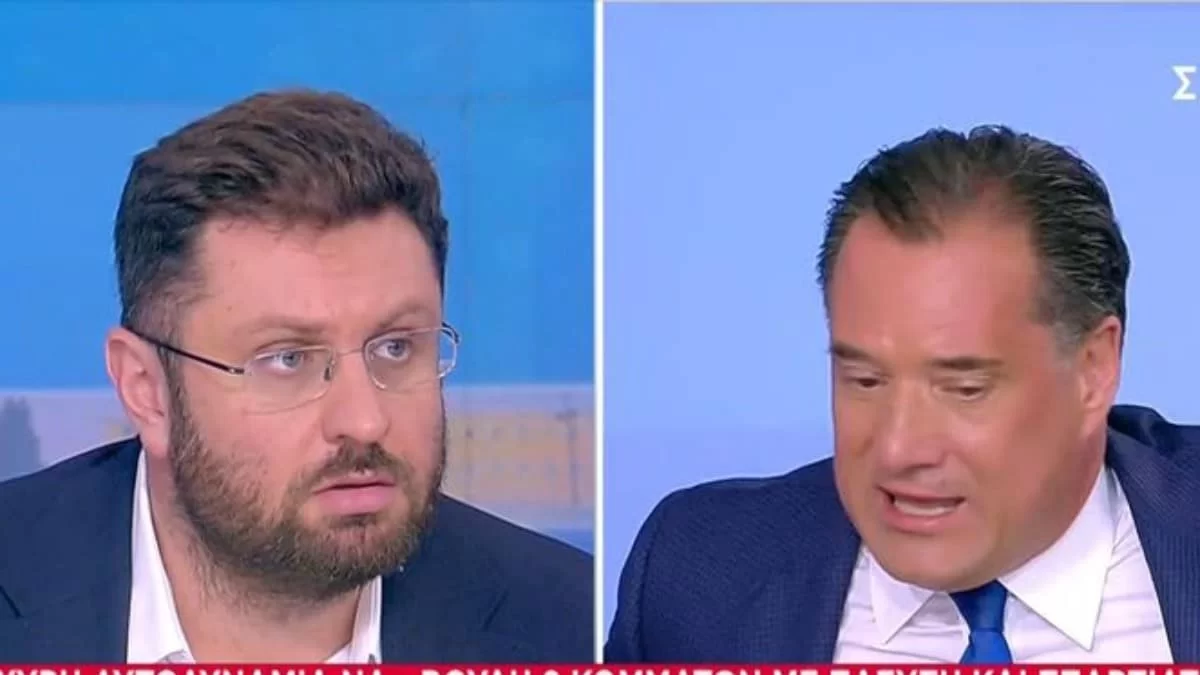 «Σηκώνω τα χέρια» - Ο κακός χαμός στο πλατό του ΣΚΑΙ ανάμεσα σε Άδωνι Γεωργιάδη και Κώστα Ζαχαριάδη