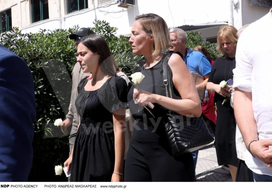 Κηδεία Γιώργου Γεωργίου πρώην σύζυγος κόρη