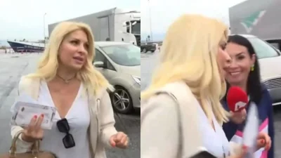 Την περίμεναν στο λιμάνι για Άνδρο: «Σε παρακαλώ πολύ γλυκιά μου, σε παρακαλώ!» - Αγέλαστη μπροστά στις κάμερες η Μενεγάκη