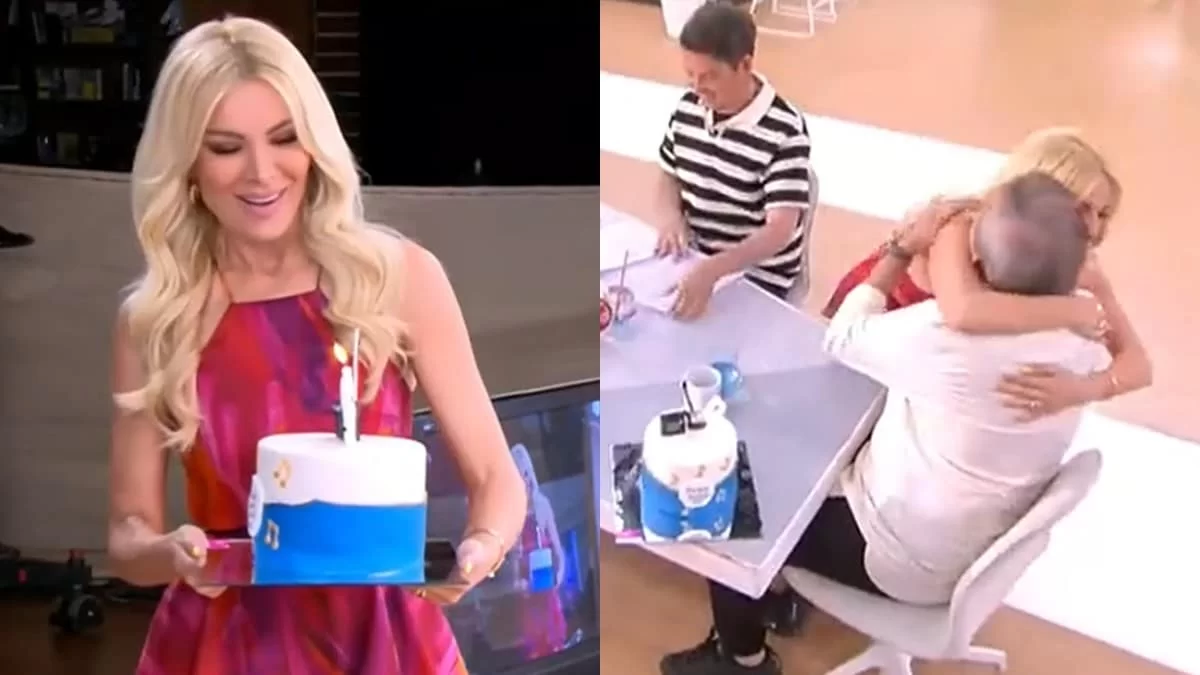 Έκρυψαν την πραγματική του ηλικία: Η τούρτα υπερπαραγωγή & η γυναίκα που έκανε έκπληξη στον Ανδρέα Μικρούτσικο στον αέρα του Super Κατερίνα
