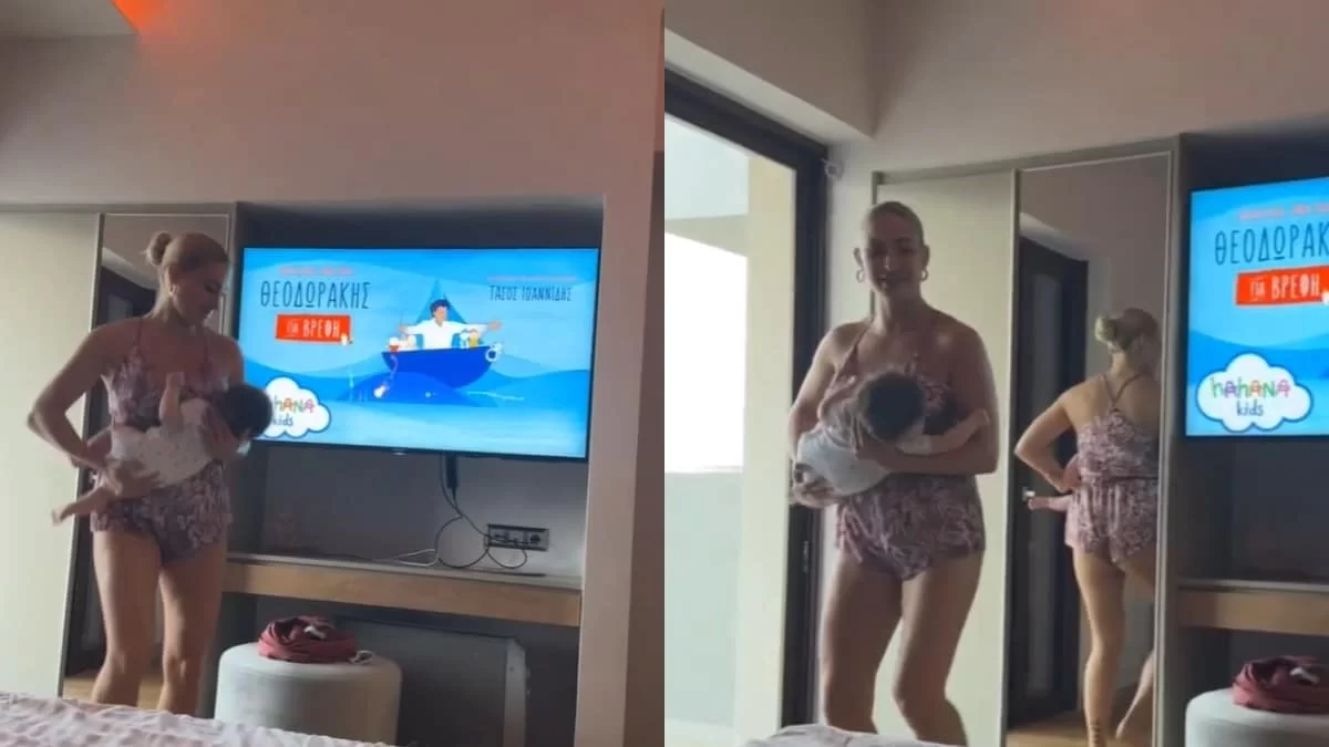 Ιωάννα Τούνη: Ο τρυφερός χορός μαμάς και γιου - Το βίντεο του Δημήτρη Αλεξάνδρου με το νουνίτο