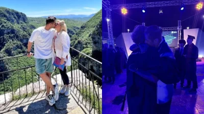 Στιγμές ευτυχίας για τον Γιώργο Τσαλίκη και την Δώρα Δημητροπούλου - Ο γιος τους, Χάρης, αποφοίτησε και πέρασε στο Πανεπιστήμιο