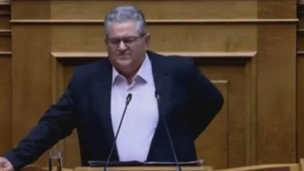 Σκηνές τρόμου στη Βουλή - Η στιγμή που ο Δημήτρης Κουτσούμπας κατέρρευσε