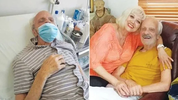 Με ορούς στα ενωμένα τους χέρια - Η φωτογραφία της συζύγου του Σπύρου Φωκά μέσα από το δωμάτιο του νοσοκομείο