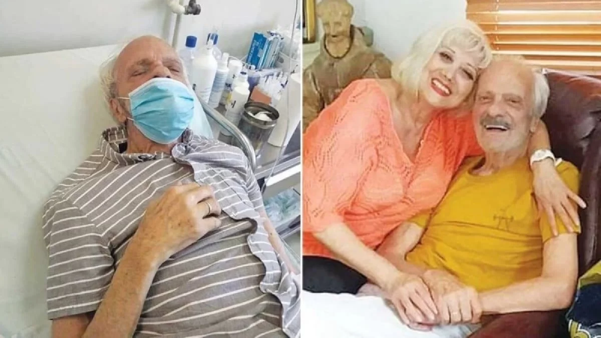 Με ορούς στα ενωμένα τους χέρια - Η φωτογραφία της συζύγου του Σπύρου Φωκά μέσα από το δωμάτιο του νοσοκομείο