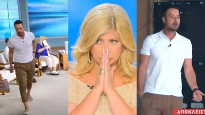 «Μας τα έχεις κάνει τσουρέκια, γλυφτράκι, παπαγαλάκι»  - Αποχώρησε έξαλλος ο Κουσουλός από το παλτό του ''Aλήθειες με τη Ζήνα''