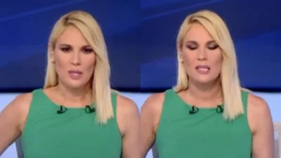 «Δεν το κατάλαβα αυτό το σχόλιο» - Φανερά ενοχλημένη η Ντόρα Κουτροκόη την ώρα που η χώρα φλέγεται