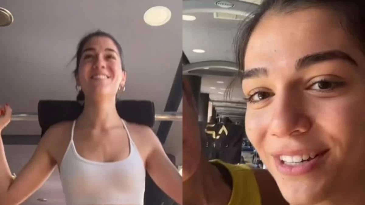 ''Στάζει'' στο γυμναστήριο του συντρόφου της η Μελίνα Νικολαΐδη  - Απίστευτα γραμμωμένοι οι κοιλιακοί της (Βίντεο)