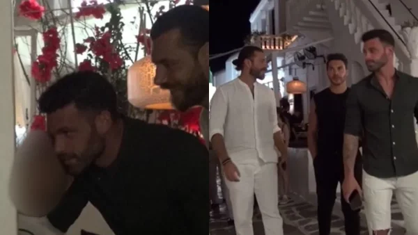 Είχαν "καρφωθεί" όλα τα βλέμματα πάνω τους - Πρώτο θέμα συζήτησης Σχίζας, Μπάρτζης και Ασημακόπουλος στα σοκάκια της Μυκόνου