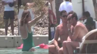 Τα λικνίσματα της Βίκυς Καγιά στην Ψαρρού - Την κοιτούσε από την ξαπλώστρα ο Ηλίας Κρασσάς (Βίντεο)