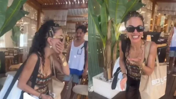 «Είσαι μ@λ@κ@ς;» - ''Εγκεφαλικό'' για τη Σολωμού τη στιγμή που ο Μente Fuerte τη μπουγέλωσε σε beach bar μπροστά σε κόσμο (Βίντεο)