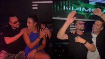 Ξεσάλωσαν σε κλαμπ στη Σαντορίνη η Ασημίνα και ο Χρήστος Δάντης - Το βίντεο με το μονόπετρο και τα τρυφερά τους τετ α τετ