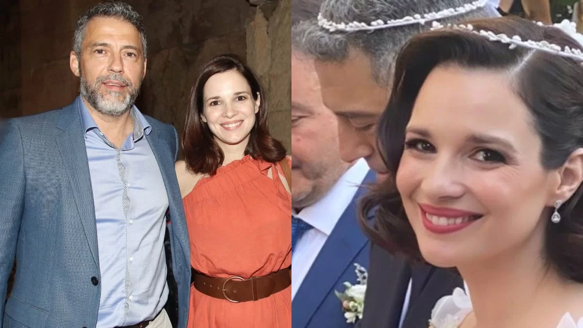 Με τούλινο ρομαντικό νυφικό με μακρύ πέπλο - Παντρεύτηκε με θρησκευτικό γάμο η Ευγενία Δημητροπούλου και βάφτισε την κόρη της