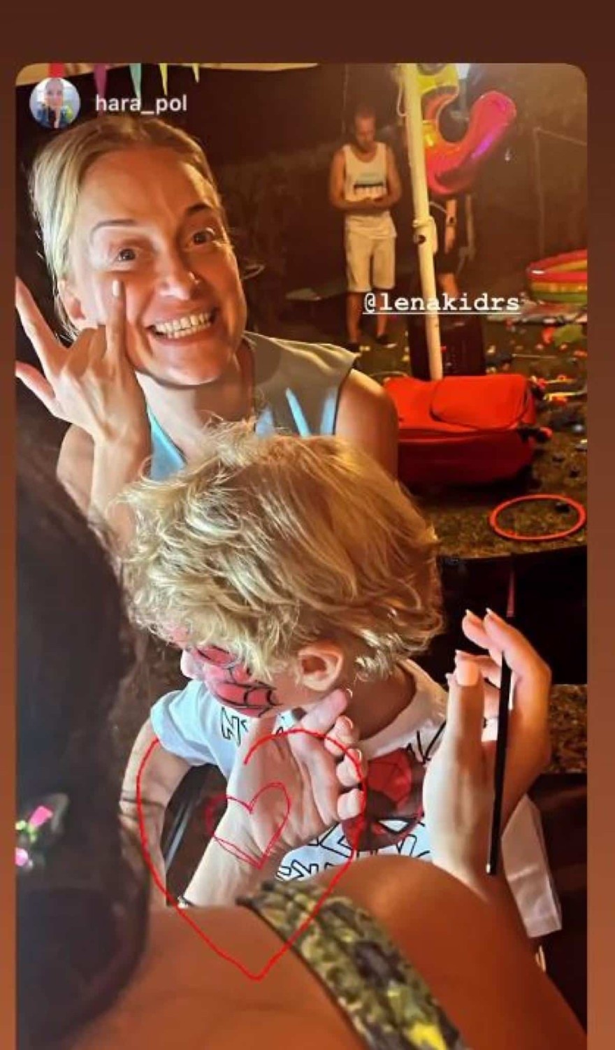 Λένα Δροσάκη γιος γενέθλια