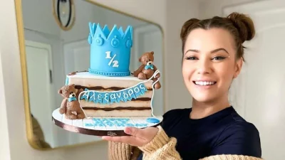 Στιγμές ευτυχίας για τη Λάουρα Νάργες - Αδημοσίευτες φωτογραφίες με τον γιο της από τα γενέθλιά της στη Γερμανία